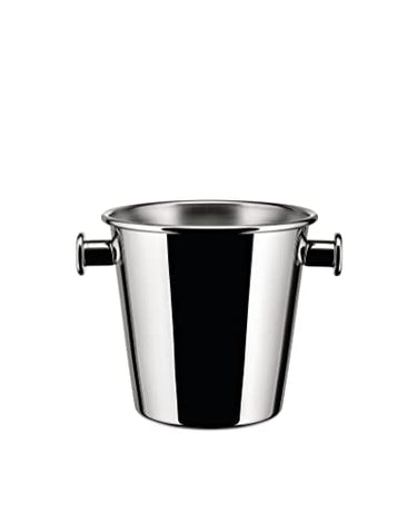 Alessi - Weinkühler, Getränkekühler, Champagnerkühler - Ettore Sottsass - Edelstahl, Silber, 25.00 x 25.00 x 23 cm im Sale